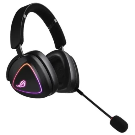 auriculares + microfono asus gaming rog delta ii inalambrico black
