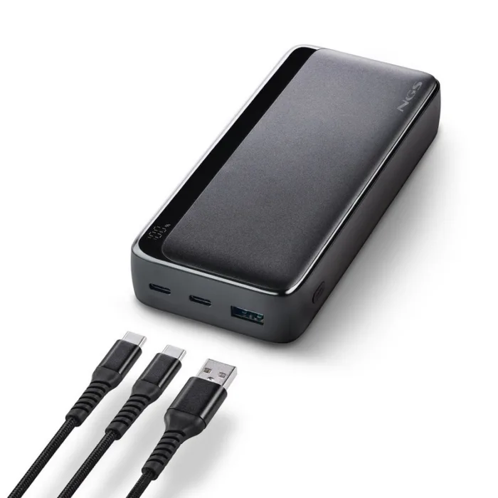 powerbank ngs quiz20 20000mah 22.5w usb a/usb c led black