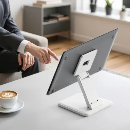 soporte sobremesa aisens monitor/pos 10 27 inclinable white