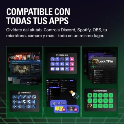 stream deck elgato mk.2 15 botones personalizables pantalla lcd black