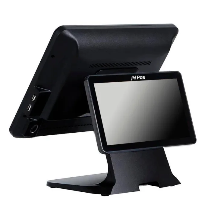tpv avpos k5000 plus 15 aluminio intel i7/8gb/128gb/lan 1000/wifi/multim 3yr gar/2ºpantalla/w11pro